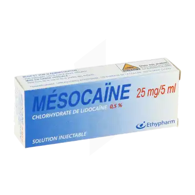 MesocaÏne 25 Mg/5 Ml, Solution Injectable à CUISERY
