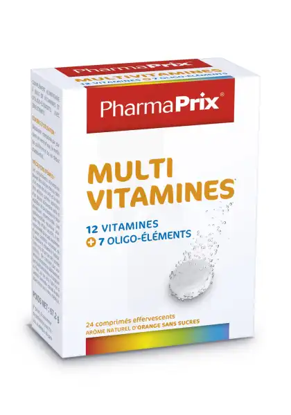 Pharmaprix Multivitamines Boîte 24 Comprimés Effervescents