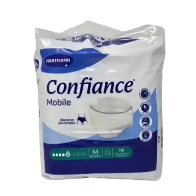 Confiance Mobile Slip 5g Absorbant Jetable Tm Sachet/14 à Entrelacs