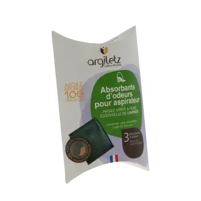 ARGILETZ Argile en sachet Lavande absorbant d'odeur aspirateur B/12
