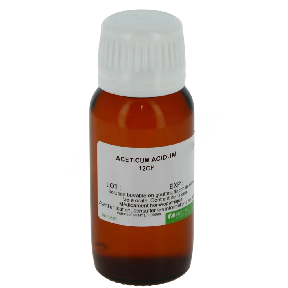 Rocal Aceticum Acidum 12ch Solution Buvable En Gouttes Flacon De 60 Ml