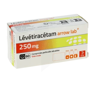 Levetiracetam Arrow Lab 250 Mg, Comprimé Pelliculé Sécable