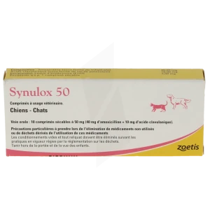 Synulox 50, Comprimé