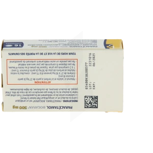 Paracetamol Biogaran 500 Mg, Comprimé Plq/16
