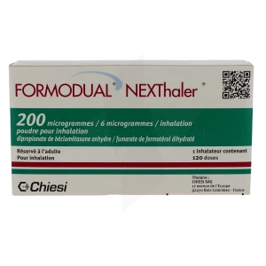 Formodual Nexthaler 200 Microgrammes/6 Microgrammes Par Inhalation, Poudre Pour Inhalation