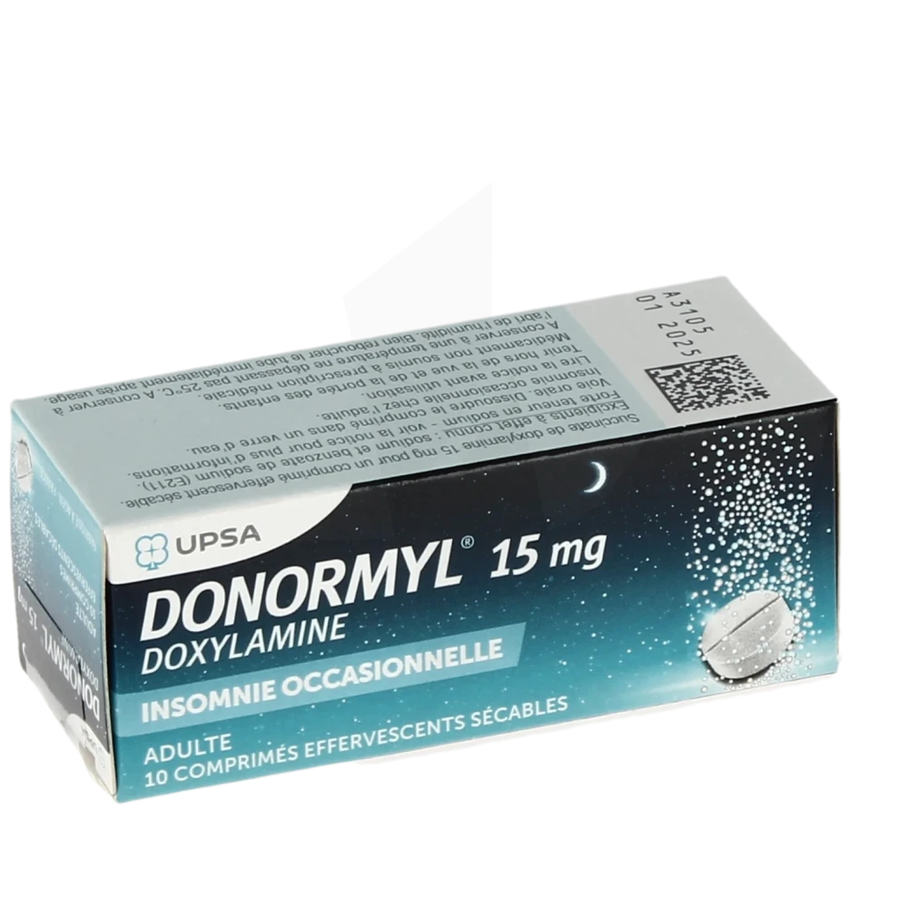 Donormyl 15 Mg, Comprimé Effervescent Sécable
