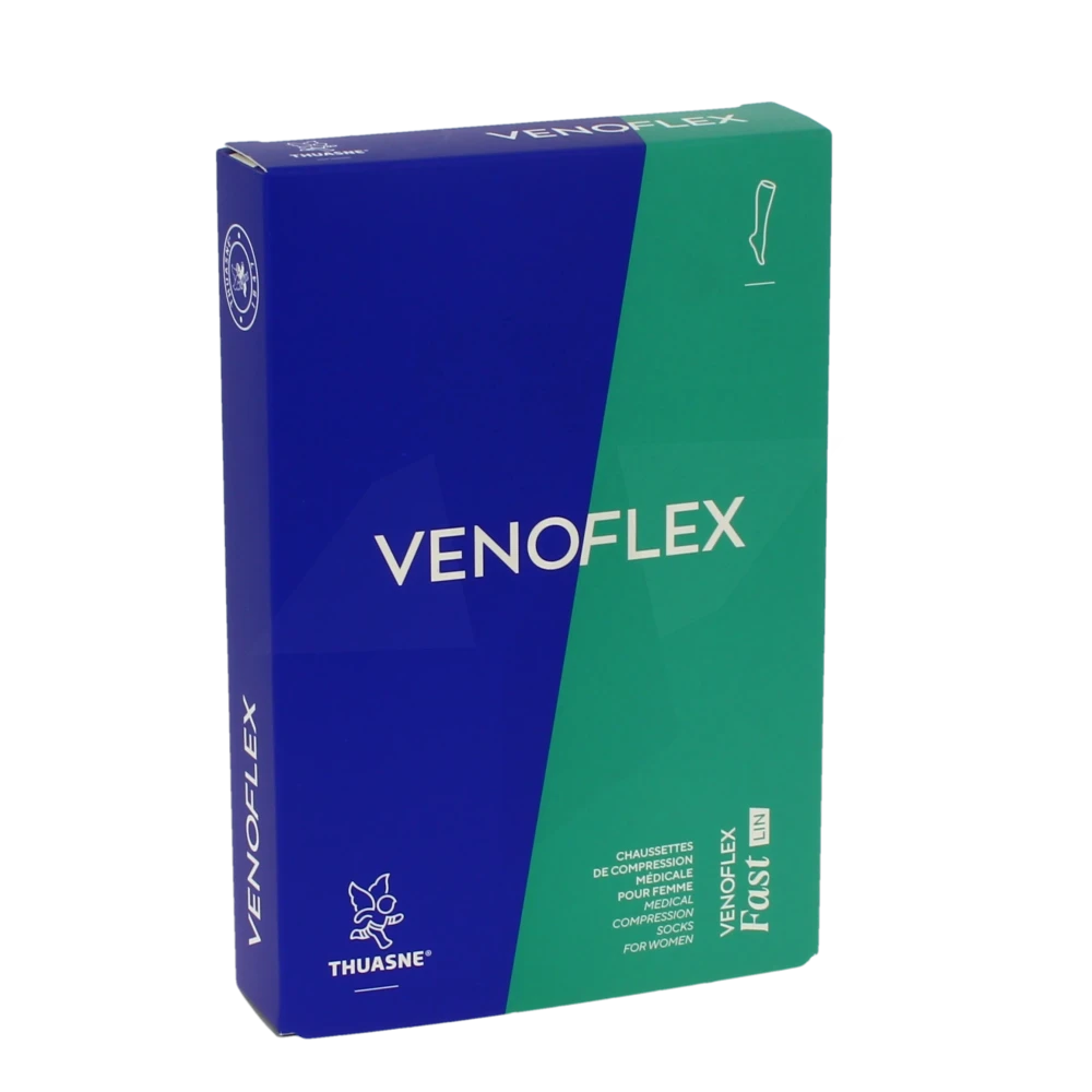 Venoflex Fast 2 Chaussette Lin Femme Naturel Taille 3n