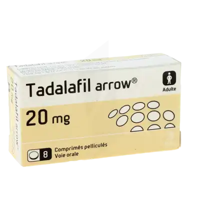 TADALAFIL ARROW 20 mg, comprimé pelliculé