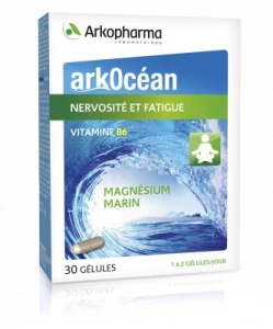 Arkocean Magnesium Marin Vitamine B6 Gélules Nervosité Fatigue B/30