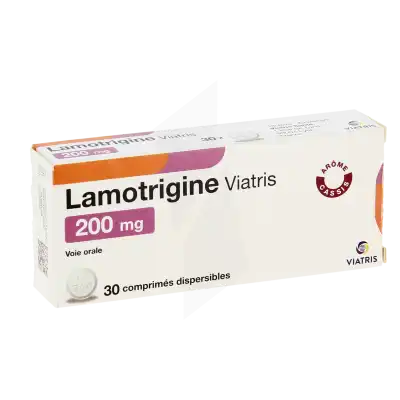Lamotrigine Viatris 200 Mg, Comprimé Dispersible à Paris