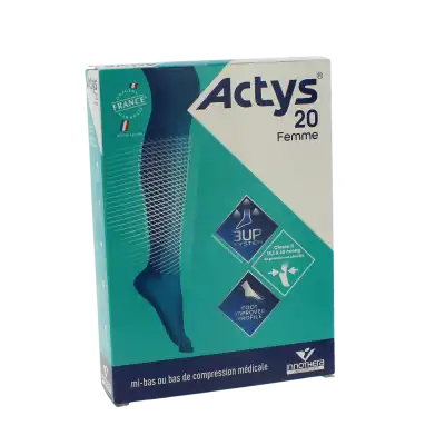 Actys 20 Bas Autofixants Pf Femme Noir T3n à FONTENAY-TRESIGNY