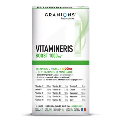 Vitamineris Boost 1000mg 10 Sticks à MARSEILLE