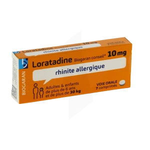 Loratadine Biogaran Conseil 10 Mg, Comprimé