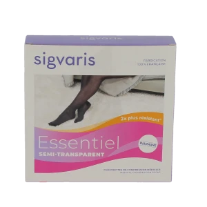 Sigvaris Essentiel Semi-transparent Chaussettes  Femme Classe 3 Dune Medium Normal