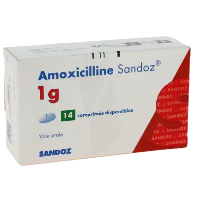 Amoxicilline Sandoz 1 G, Comprimé Dispersible à Clermont-Ferrand