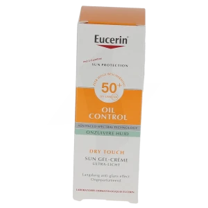 Eucerin Sun Oil Control Spf50+ Gel Crème Visage Fl Pompe/50ml