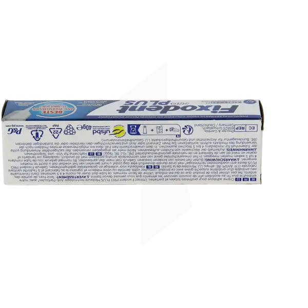 Fixodent Pro Plus Crème Adhésive Anti-particules T/40g