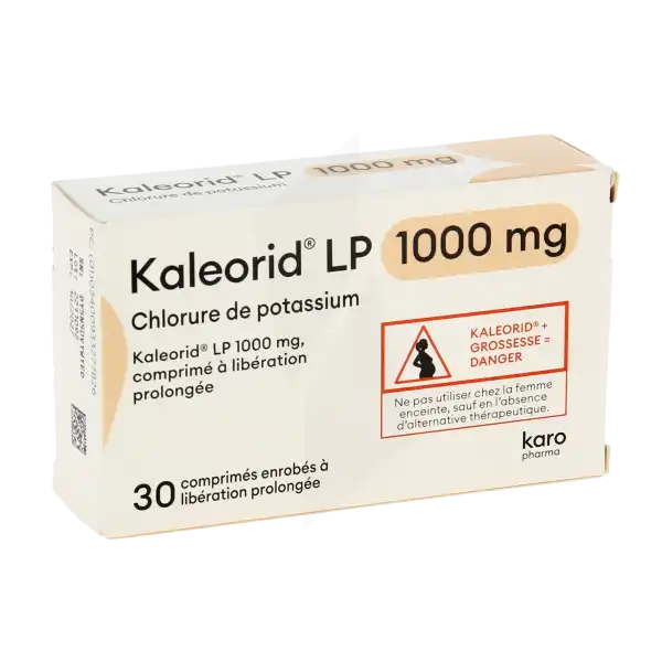 Kaleorid Lp 1000 Mg, Comprimé à Libération Prolongée