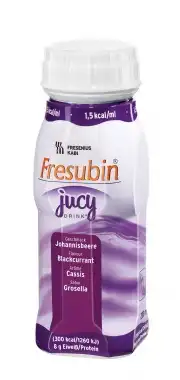 Fresubin Jucy Drink Nutriment Cassis 4bouteilles/200ml à Chalon-sur-Saône