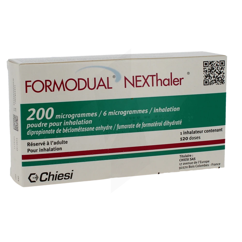 Formodual Nexthaler 200 Microgrammes/6 Microgrammes Par Inhalation, Poudre Pour Inhalation