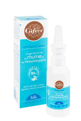 Gifrer Physiologica Septinasal Solution Nasale Nez Bouché Rhume 50ml à Annecy
