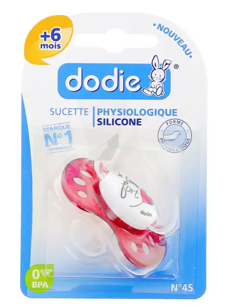 Sucette Dodie Physiologique Silicone 6 Mois +