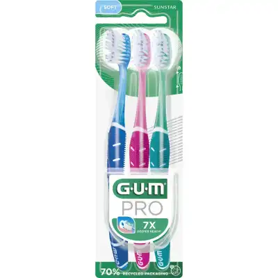 Gum Technique Pro Brosse Dents Souple Pack De 3 à NANTERRE
