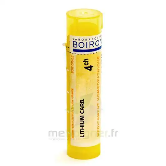 Boiron Lithium Carbonicum 4ch Granules Tube De 4g