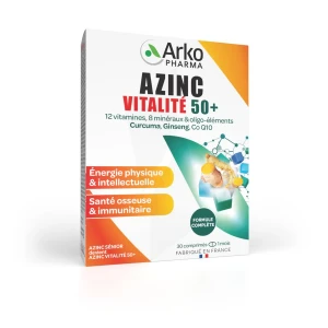 Arkopharma Azinc Vitalité 50+ Comprimés Boîte De 30