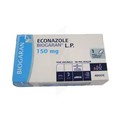 ECONAZOLE BIOGARAN L.P. 150 mg, ovule à libération prolongée