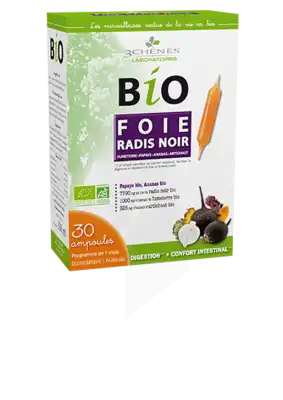 3 Chenes Bio Radis Noir Solution Buvable Foie 30 Ampoules/10ml à Roquemaure