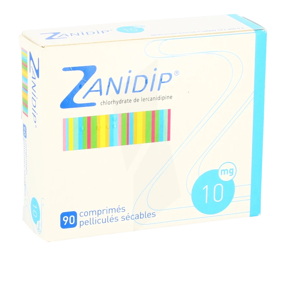 Zanidip 10 Mg, Comprimé Pelliculé Sécable