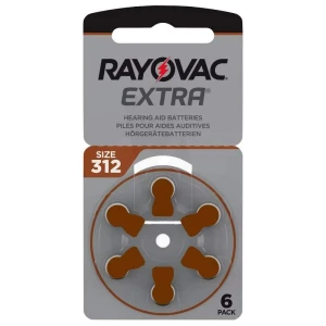 Rayovac Extra Advanced Piles Auditives 312/pr41 B/6