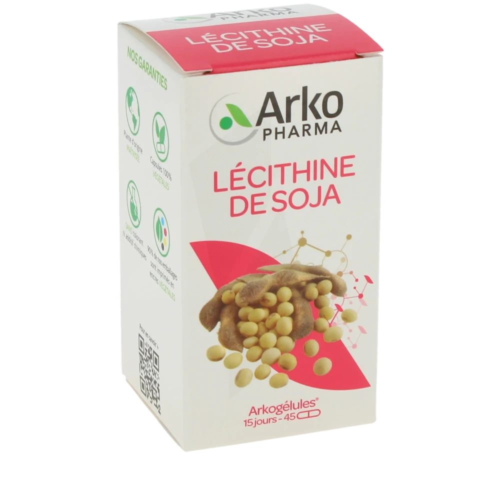 Arkogélules Lécithine De Soja Bio Caps B/45