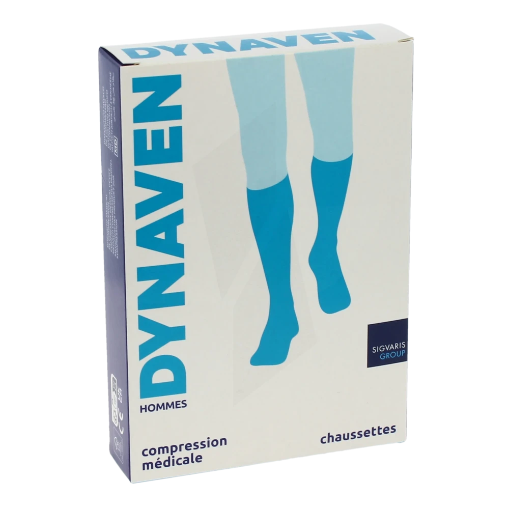 Dynaven Fin Chaussettes  Homme Classe 2 Noir Small Long