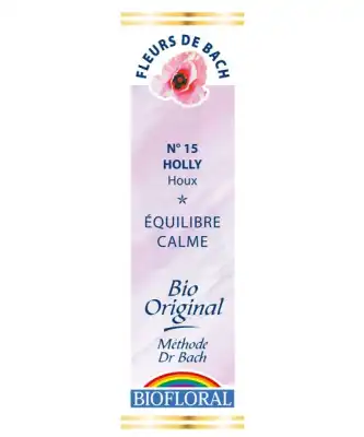 Biofloral Fleurs De Bach N°15 Holly Elixir à Saint-Gervais-la-Forêt