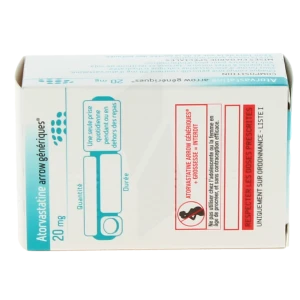 Atorvastatine Arrow Generiques 20 Mg, Comprimé Pelliculé