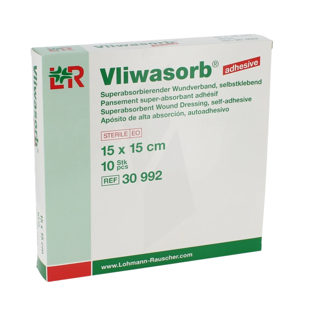 Vliwasorb Pansement Super Absorbant 15x15cm B/10