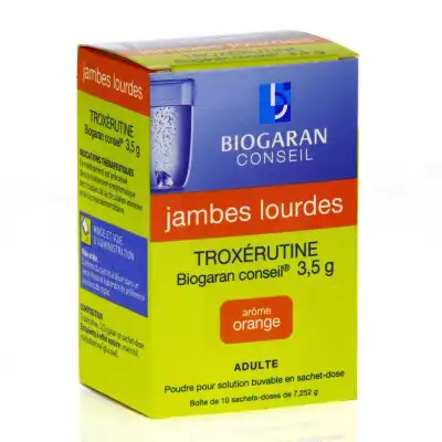 TROXERUTINE BIOGARAN CONSEIL 3,5 g, poudre pour solution buvable en sachet-dose