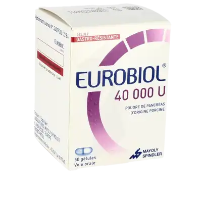 Eurobiol 40 000 U, Gélule Gastro-résistante à CHAMPAGNOLE