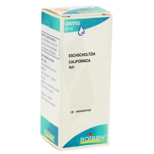 Boiron Eschscholtzia Californica 4ch Solution Buvable En Gouttes Flacon De 60 Ml