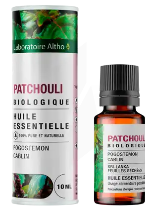 Laboratoire Altho Huile Essentielle Patchouli Bio 10ml