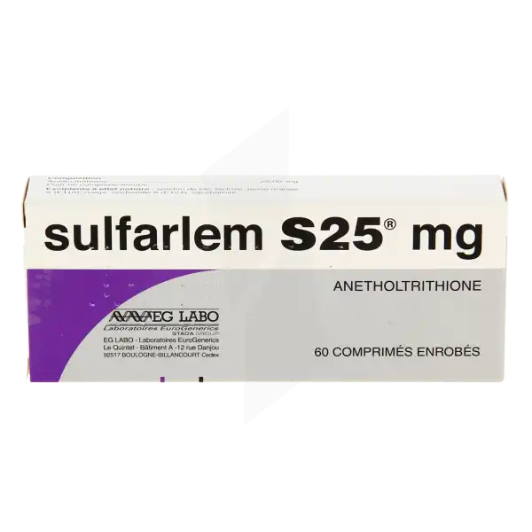 Sulfarlem S 25 Mg, Comprimé Enrobé