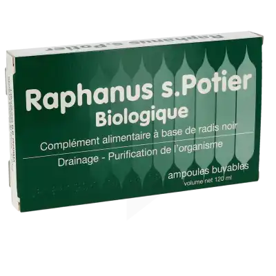 Raphanus S. Potier Bio S Buv VisÉe HÉpatobiliaire 12amp/10ml à Saint-Gervais-la-Forêt