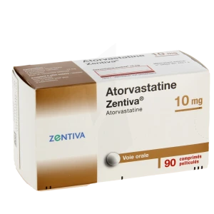 Atorvastatine Zentiva 10 Mg, Comprimé Pelliculé