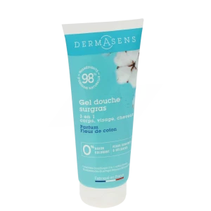 Dermasens Gel Douche Surgras 3 En 1 Fleur De Coton T/200ml