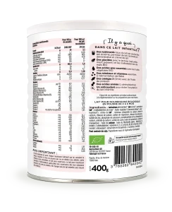 Popote Lait Infantile 1er âge Bio 400g