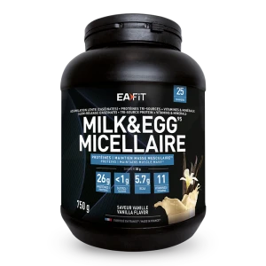 Eafit Milk & Egg 95 Micellaire Poudre Pour Boisson Vanille Pot/750g
