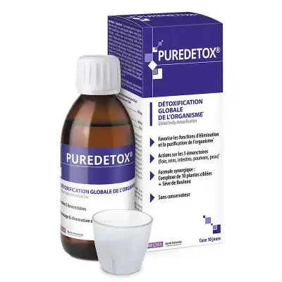 Puredetox Détoxification Global De L'organisme Solution Buvable Fl/250ml à LE PIAN MEDOC