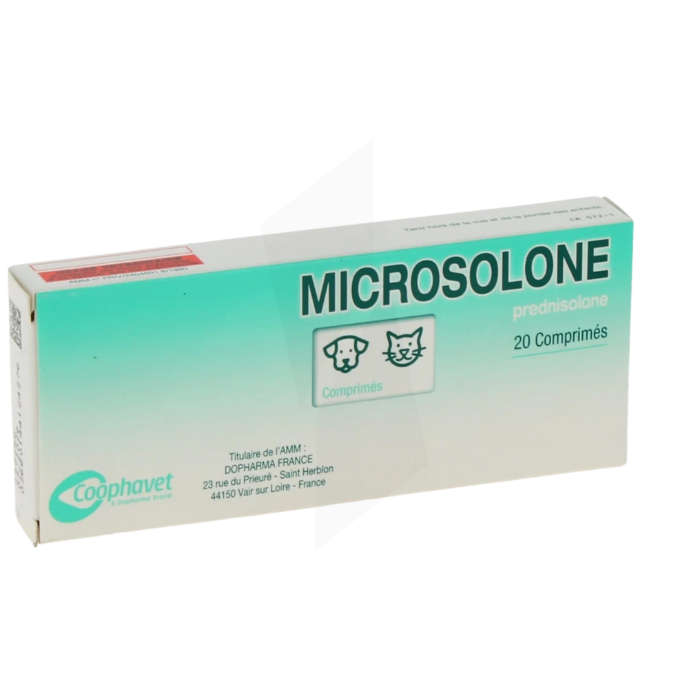 Microsolone Boîte De 1 Plaquette Thermoformée De 20 Comprimés